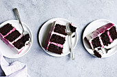 Pink ombre layer cake