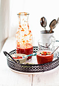 Gazpacho with tomatoes and peppers