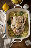 Ready-to-cook lemon chicken