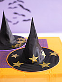Black witch hat with gold stars