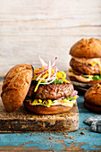 Hamburgers with fruity fillings