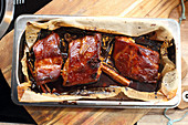 Bavaria meets Asia - Asian marinated pork ribs
