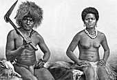 Kanaks from New Caledonia, 19th century