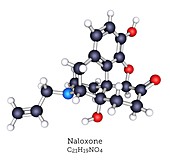 Naloxone opioid overdose treatment molecule