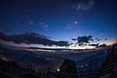 Evening twilight in Yunnan, China