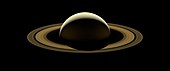 Saturn and its rings, final Cassini image