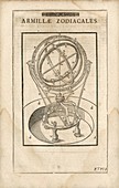 Zodiacal armillary instrument, illustration