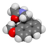 Agomelatine antidepressant drug molecule