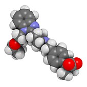 Bilastine antihistamine drug molecule