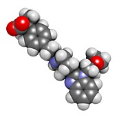 Bilastine antihistamine drug molecule