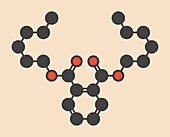 Di-n-hexyl phthalate plasticizer molecule