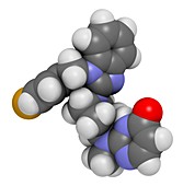 Mizolastine antihistamine drug molecule