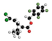 Transfluthrin insecticide molecule