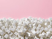 White sugar cubes