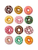 Colourful doughnuts