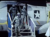 Apollo 11 astronauts enter quarantine on USS Hornet, 1969