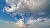 Clouds moving, timelapse