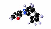 Methaqualone drug molecule