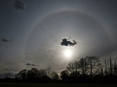 Timelapse of cirrostratus nebulosus clouds and a halo