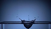 Slow motion water splash