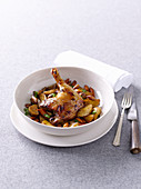 Traditional Slow-Roasted Duck with Balsamic Glazed Vegetables