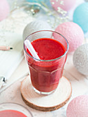 Vegan raspeberry smoothie