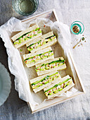 Crab, Avocado and Cucumber Sandwiches