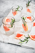 Grapefruit and rosemary vodka tonic