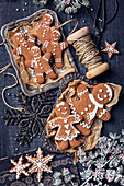 Homemade gingerbread biscuits
