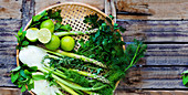 Fresh Green Fennel, Asparangus, Limes, Parsley, Dill and Mint