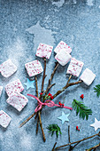 Selbst gemachte Marshmallows zu Weihnachten