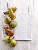 Various types of pears