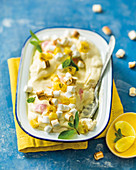 Ananas-Marshmallow-Pudding