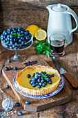 Blueberry lemon pie