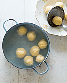 Potato dumplings being made