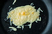 Melted alpine cheese