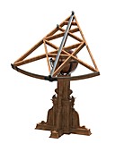 Tycho Brahe's triangular sextant, illustration