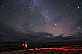 Perseid meteor over Tibet