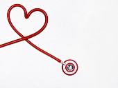 Stethoscope in a heart shape