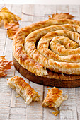 Banitsa filled with sheep's cheese (Bulgarian pastry)