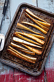 Roasted parsnips