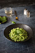 Green risotto with spinach