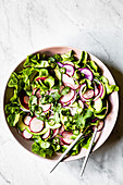 Radish and avocado salad