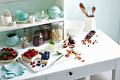 Baking ingredients - berries, figs and nuts
