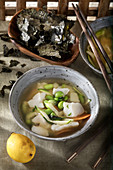 Fischsuppe mit Miso