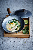 Tom Kha Gai with vegetables and chicken