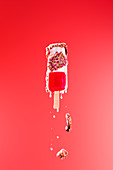 Abstract image of a fab ice lolly ice cream dripping and melting