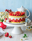 Erdbeer-Souffle-Kuchen