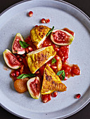 Oriental lemon chicken with cardamom and figs