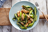 Chicken with asparagus